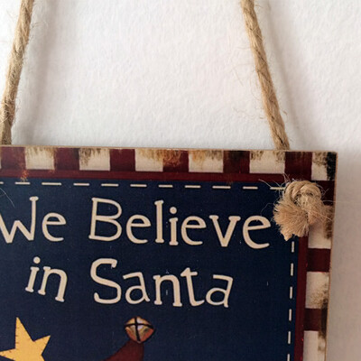 

Tailored Happy Christmas Wooden Pendant Door Decorations Hanging Party Decoration