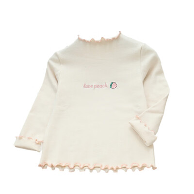 

Candy color Children T shirt Girls casual Blouse tops Autumn Turtleneck baby girls long sleeve tops T shirt kids clothes 2-6T