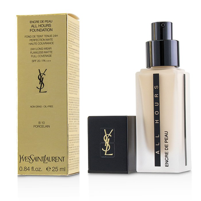 

YVES SAINT LAURENT - All Hours Foundation SPF 20 - B10 Porcelain 25ml084oz