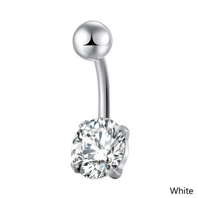 

Fashion Children Circle Zircon Navel Belly Button Ring Bar Body Piercing