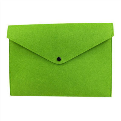 

Portable Solid Color Portable A4 Felt File Folders Storage Bag Office Document Envelop Storage Folder