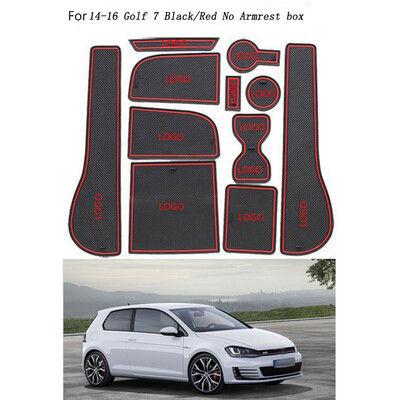

11PCSSet Replacement for Golf 7 2014-2016 Rubber Mat Door Mat Anti-slip Cup Pad Interior Decoration Accessory