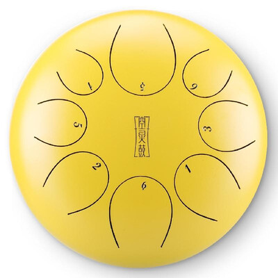 

8in 8 Notes Steel Tongue Drum Mini Hand Pan Drums with Drumsticks Percussion Musical Instruments Purify Your Mind&Soul