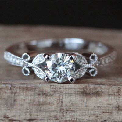 

Dazzling Fashion White Sapphire Silver Ring Bride Wedding Engagement Rings Fashion Jewelry Size 6 7 8 9 10 Necessaries