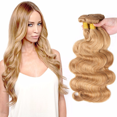 

Nami Hair Blonde Brazilian Hair Weaves Body Wave 3 Bundles Pure Color 27 100 Human Hair Extensions