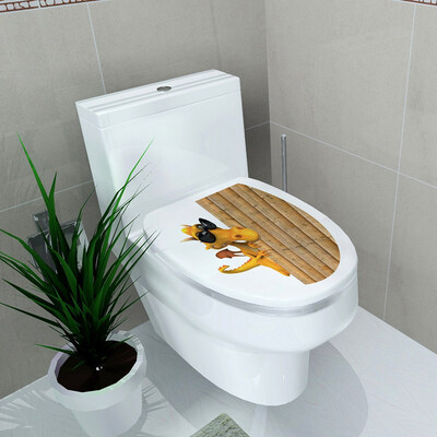 

3D Waterproof Toilet Seat Sticker Bathroom Decal Vinyl Mural Home Decor Funny