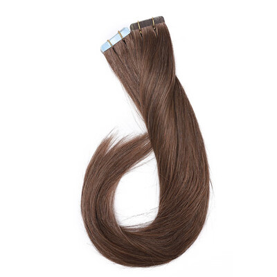 

Tape in Human Hair Extensions Highlight Balayage Long Straight Skin Weft Glue in Hairpieces Invisible Double Sided Tape