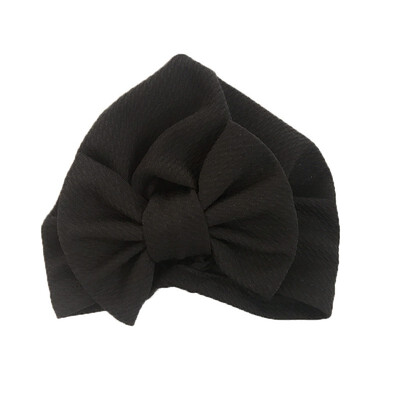 

Baby Boy Girl Big Bow Headwrap Baby Headband Cute Newborn Toddler Bowknot Cotton Beanie Hat Cap