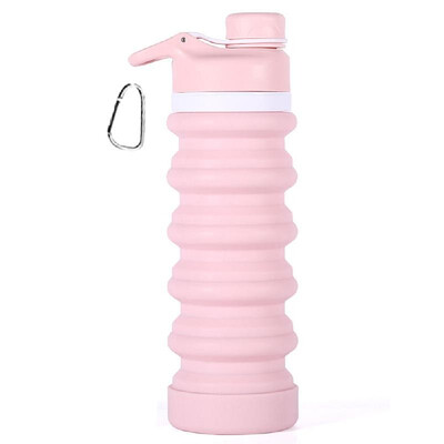 

Collapsible Water Bottle Food-Grade Silicone FDA Approved Leak Proof Travel Climbing Biking Foldable Soft Sports Water Bottle