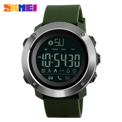 

SKMEI New Men Women Sports Outdoor Watches Smart Bluetooth Watch Calories Remind Waterproof Digital Wristwatches 1287
