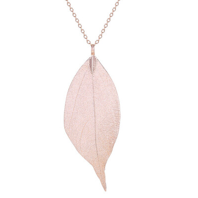 

Women Fashion Leaves Leaf Sweater Pendant Necklace & Ladies Long Chain Jewelry
