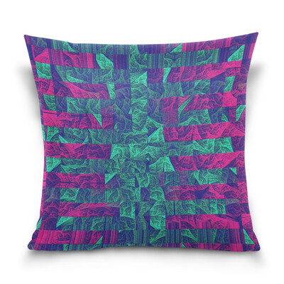 

ALAZA Throw Pillow Cover 16 X 16 inch Christmas Gift Cushion Cover with Fractal Art Printed Pillowcase