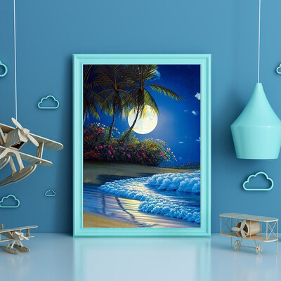 

Gobestart 5D DIY Diamond Painting Embroidery Round Diamond Home Decor Gift