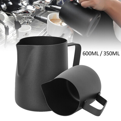 

Willstar 350ml600ml Stainless Steel Teflon Sparkling Milk Jug Non Stick Teflon Stainless Steel Coffee Milk Jug for Barista Set
