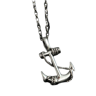 

Cross Retro Stainless Steel Anchor Pendant Pirate Necklace Men &Women Necklace