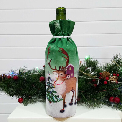 

Creative Christmas Santa Red Wine Bottle Set Christmas Red Wine Gift Bag