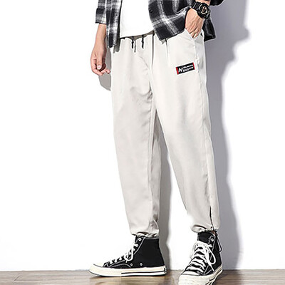 

Gobestart Men Summer Fashion Solid Color Casual Pants Fitness Trousers Long Pants