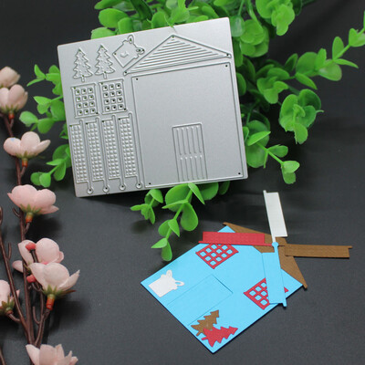 

Gobestart Merry Christmas Metal Cutting Dies Stencils Scrapbooking Embossing DIY Crafts C