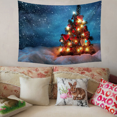 

Gobestart Christmas Xmas Tapestry Hippie Room Bedspread Wall Hanging Throw Blanket