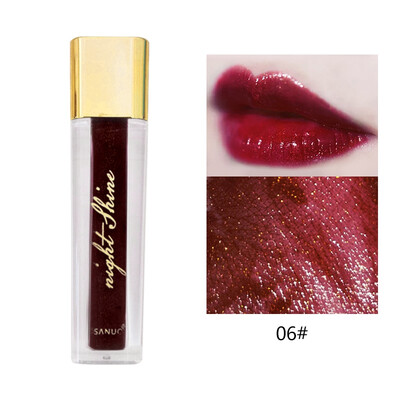 

SANUO Dazzling Night Multi-Color Lip Gloss Set Waterproof Non-Stick Cup Lasting Non-Fading Liquid Mirror Lipstick