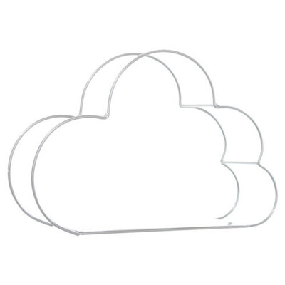 

Gobestart Cloud Shaped Wall Mounted Display Storage Shelf Organization Rack Home Decor