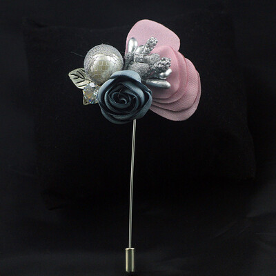 

Women Handmade Muslim Flower Design Brooch Scarf Pin Suit Stick Brooches New