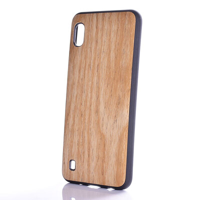 

case for Samsung Galsxy A10 woodLike soft TPU silicone PC wood pattern PU leather skin funda covers for Galsxy A10 case capa