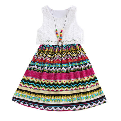 

2-15Y Summer New Fashion Childrens Floral Vest Dress Girls Dress Baby Girl beach Dresses