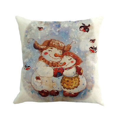 

Siaonvr Christmas Pillow Cover Pillowcases Decorative Sofa Cushion Cover 45x45cm