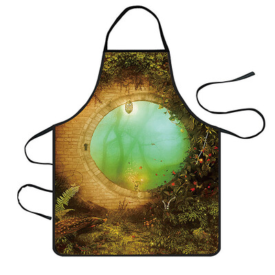 

Toponeto Home Women Waterproof Cute Cartoon Kitchen Restaurant Cooking Bib Apron Aprons