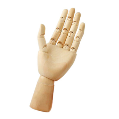 

Wooden Art Model Ornaments Wooden Doll Joint Hands Home Living Room Office Desktop Decorations Thinking Symbol