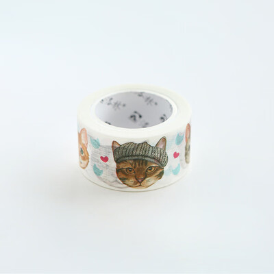 

Original Cartoon Cute Cat Series Japanese Paper Tape Stickers DIY Party Home Decorative Materials