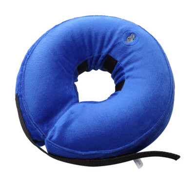 

Inflatable Collar For Dogs Zipper Plush PVC Adjustable Anti-bite Wound Healing Protective Neck Ring Dog Collar
