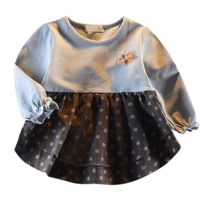 

Baby girl Blouse Patchwork Shirts Kids Long Sleeve Cotton Girl Blouses Clothing Autumn Baby Girls Shirts 2018 Fashion