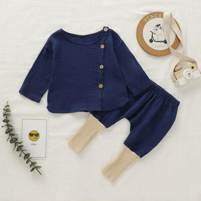 

Kids Baby Cotton Linen Clothes T-Shirt TopPants Leggings 2PCS Outfit Sets