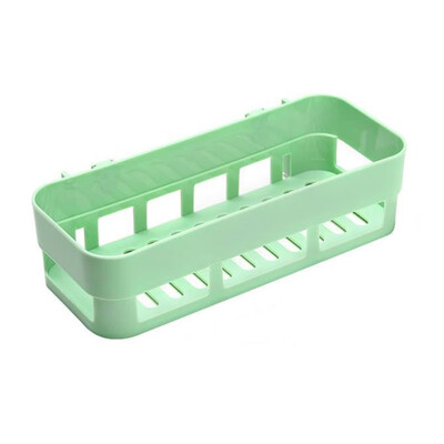 

No Trace Stickers Square Bathroom Storage Shelves Storage Basket Home Bathroom Storage