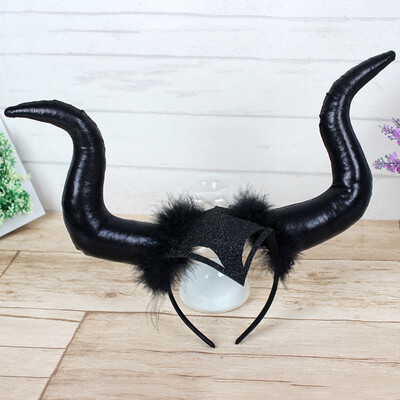 

Special Ox Horn Cosplay Headdresses Sheep Horns Handmade Gothic Headband Halloween Prop Hairband Durable Long Lasting