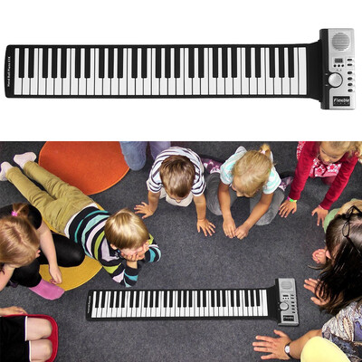 

The Portable 61-key MIDI Thick Hand-rolled Soft Piano Keyboard