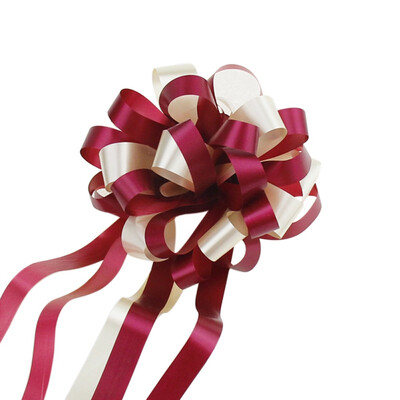

10pcs Wedding decoration Bright Color Pull Bows Florist Craft Pull Bows With Ribbon Gift Wrapping Car Decoration