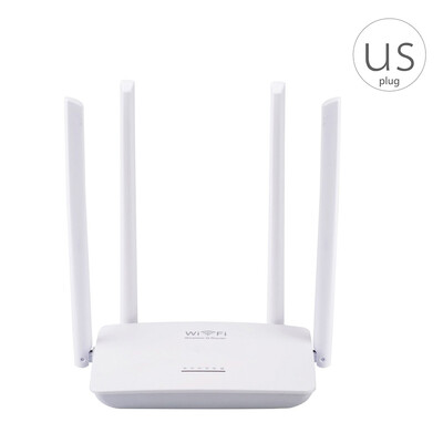 

US Plug 300Mbps Wireless WiFi Router Smart High Power 4 Antennas Wide Coverage Easy Setup Wifi Range Amplifier