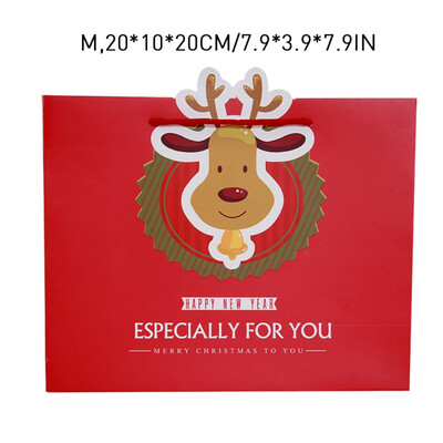 

Portable Creativity Christmas Gift Bag High Quality Paper Cartoon Santa Claus Printed Cute Portable Children Gift Bag