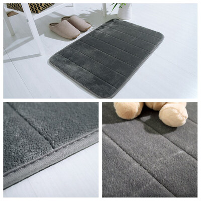

Bathroom Mat Non Slip Bath Mat Memory Foam Bathroom Carpet Microfiber Absorbent