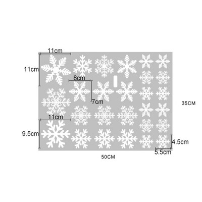 

Stickers New Year Snowflake Wall Stickers Kids Room Decoration Christmas Decorations for Home Window Sticker Winter Wall Decor