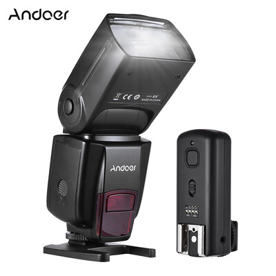 

Andoer AD560 IV 24G Wireless Universal On-camera Slave Speedlite Flash Light GN50 with Flash Trigger for Canon Nikon for Sony A7