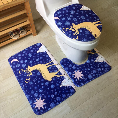 

Toponeto 3pcs Non-Slip Suction Grip Bath Mat Bathroom Kitchen Carpet Doormats Decor