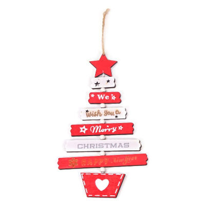 

Christmas wooden pendant hanging door decorated Christmas tree family party decorations