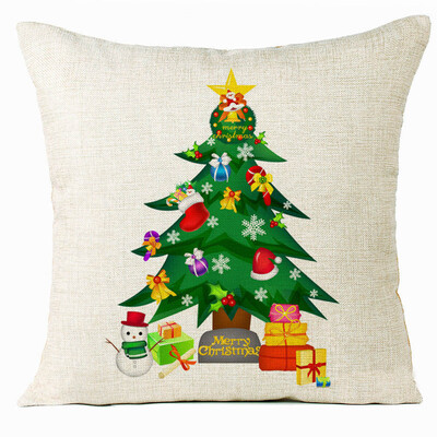 

Tailored Xmas Christmas Tree Sofa Bed Home Decoration Festival Pillow Case Cushion Cover