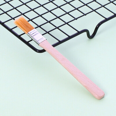 

Toponeto Portable BBQ Brush Oil Painting Brush Wooden Handle Nylon Oil Brush Baking Tool