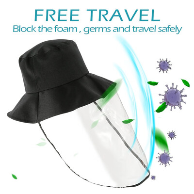 

Outdoor Women Men Face Mask Hat Anti-fog Hat Anti-saliva Eye Shield Face