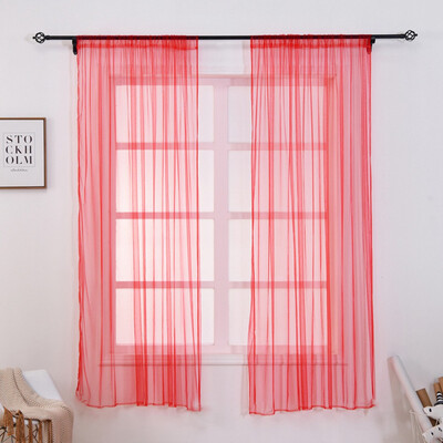 

New Romantic Bedroom Polyester Child Window Curtain For Living Room Wedding Home Decor